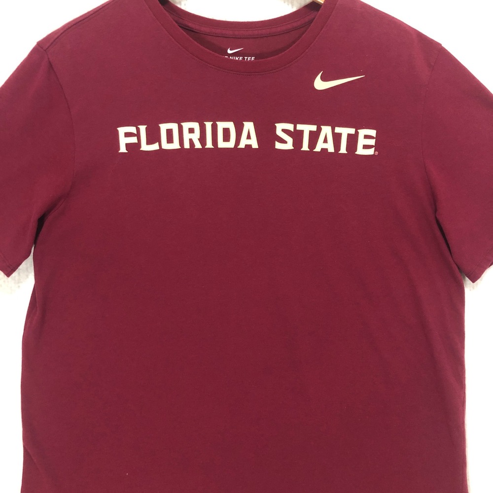 Nike Florida State‎ Seminoles Dri-FIT Athletic Cut T-Shirt Mens XL Maroon FSU